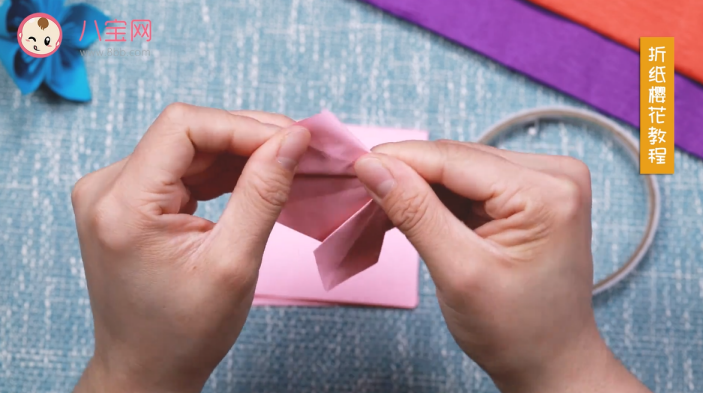 樱花折纸视频教程 樱花折纸制作图解